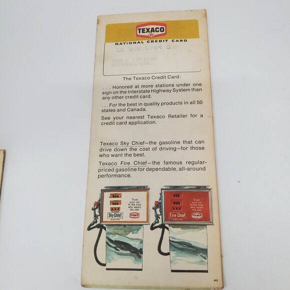 Vintage Texaco Idaho Gas Station State Highway Travel Road Map - Picture 2 of 2